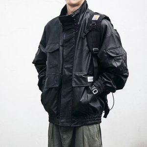 Y7711P90潮翻领运动拉链长袖外穿男青春流行百搭标准秋季夹克新款图片