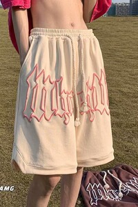 2024夏季新款夏华夫格刺绣大码男运动篮球裤潮流休闲潮流DK133P30图片