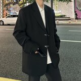 W130P75新款潮流潮西服上衣气质青春流行百搭两粒单排扣简约男平，男装西服，星座218-1（原230）