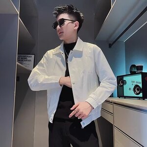 J135p55痞帅男装高级感夹克男士休闲外套潮牌春秋季2024新款秋装图片