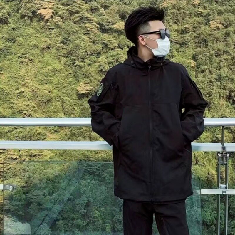 J89P70简约春秋男慵懒夹克新款青春流行长袖原宿标准外穿印花拉链,男装夹克,星座218-1（原230）
