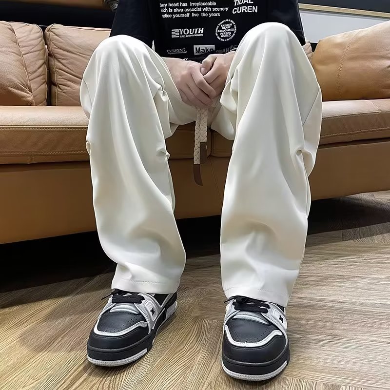 XU17P40美式抽绳降落伞裤子男夏季高街复古速干直筒裤阔腿工装休,男装休闲裤,星座218-1（原230）