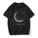 2024美式男女夏季宽松大码潮流印花短袖t恤时尚百搭半上衣T329P25，男装T恤，星座218-1（原230）