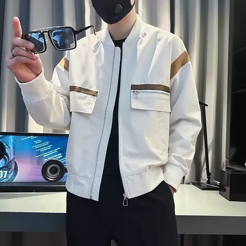 J8020P70外套男春秋新款韩版潮流社会人精神小伙帅气夹克网红百搭,男装夹克,星座218-1（原230）