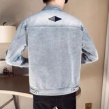 3115P65春秋季牛仔夹克男士韩版潮流潮牌帅气短款工装外套休闲，男装T恤，星座218-1（原230）