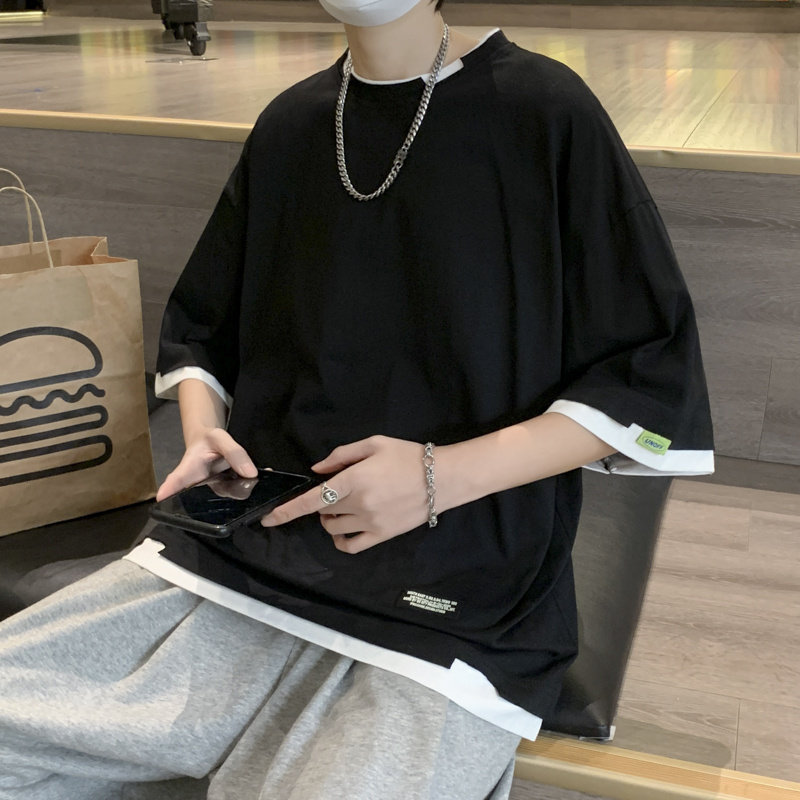 2024夏季新款潮牌短袖T恤男时尚圆领个性百搭半袖上衣服G103P30,男装T恤,星座218-1（原230）