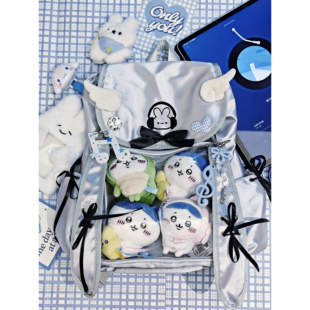 幻音兔跃双肩痛包背包缎面痛包大食量吧唧谷子学生动漫追星