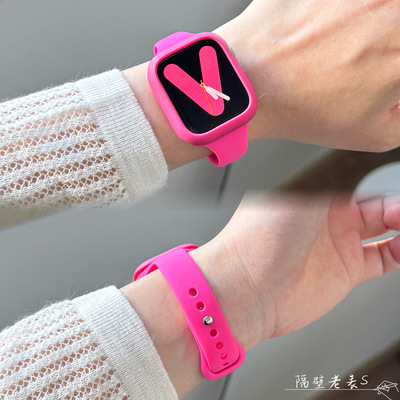 细柔软小蛮腰硅胶适用iwatch表带