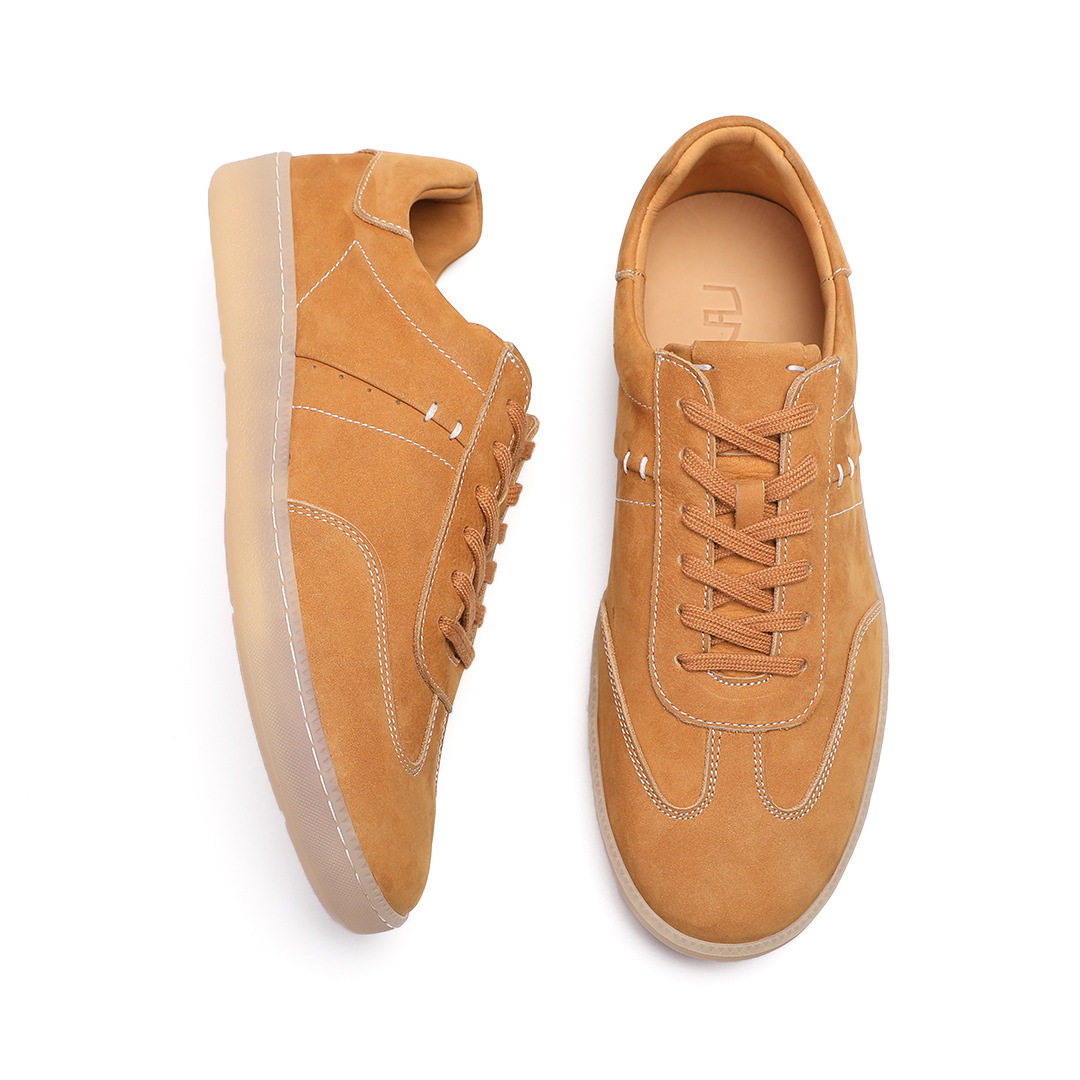 2026春新品薄底轻便德训鞋男式水洗牛皮手工橡胶软底英伦复古板鞋,流行男鞋,休闲板鞋,淘宝优惠券,粉丝福利购,淘宝优惠卷