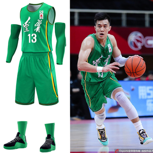 CBA中文版球衣辽宁队绿色广东大益队新疆中文版超大码篮球服定制
