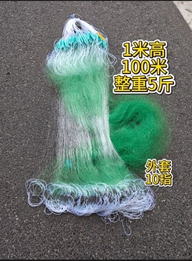 鱼网粘网渔网丝网三层沉网正品品牌渔网半岛帆船牌大海专用挂
