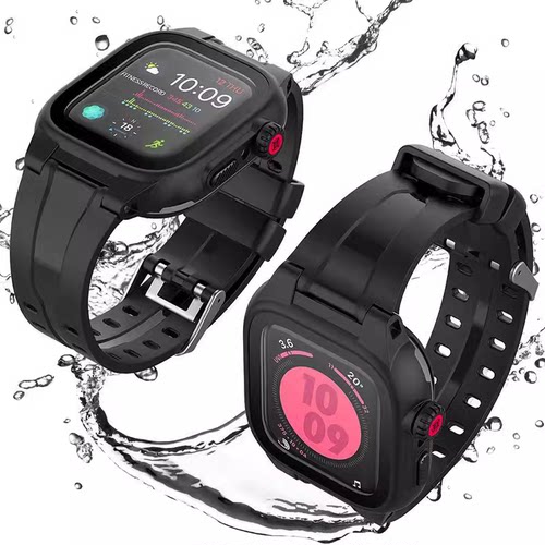 适用Apple Watch苹果手表带iwatchS9全包游泳防水iwatch8保护套壳
