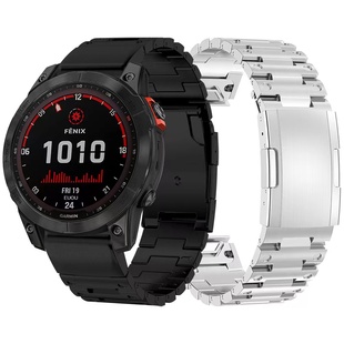 适合佳明fenix7x fenix6智能EPIX2泰铁时钢铁侠不锈钢快拆表带955