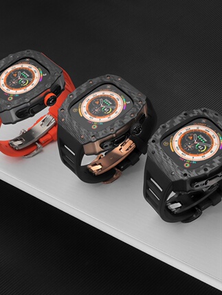 Applewatch Ultra3 Modified Richard Carbon Fiber Protective Case iWatch Is Suitable for Apple Watch