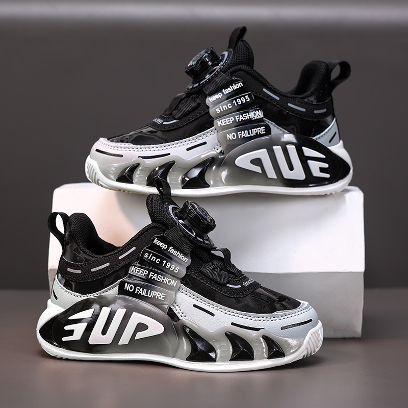 36l℃男童鞋子2025秋冬新款防水皮面男孩跑步鞋中大童儿童运动鞋