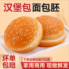 汉堡包面包胚家用半成品食材儿童早餐营养加热即食麦芬独立包装