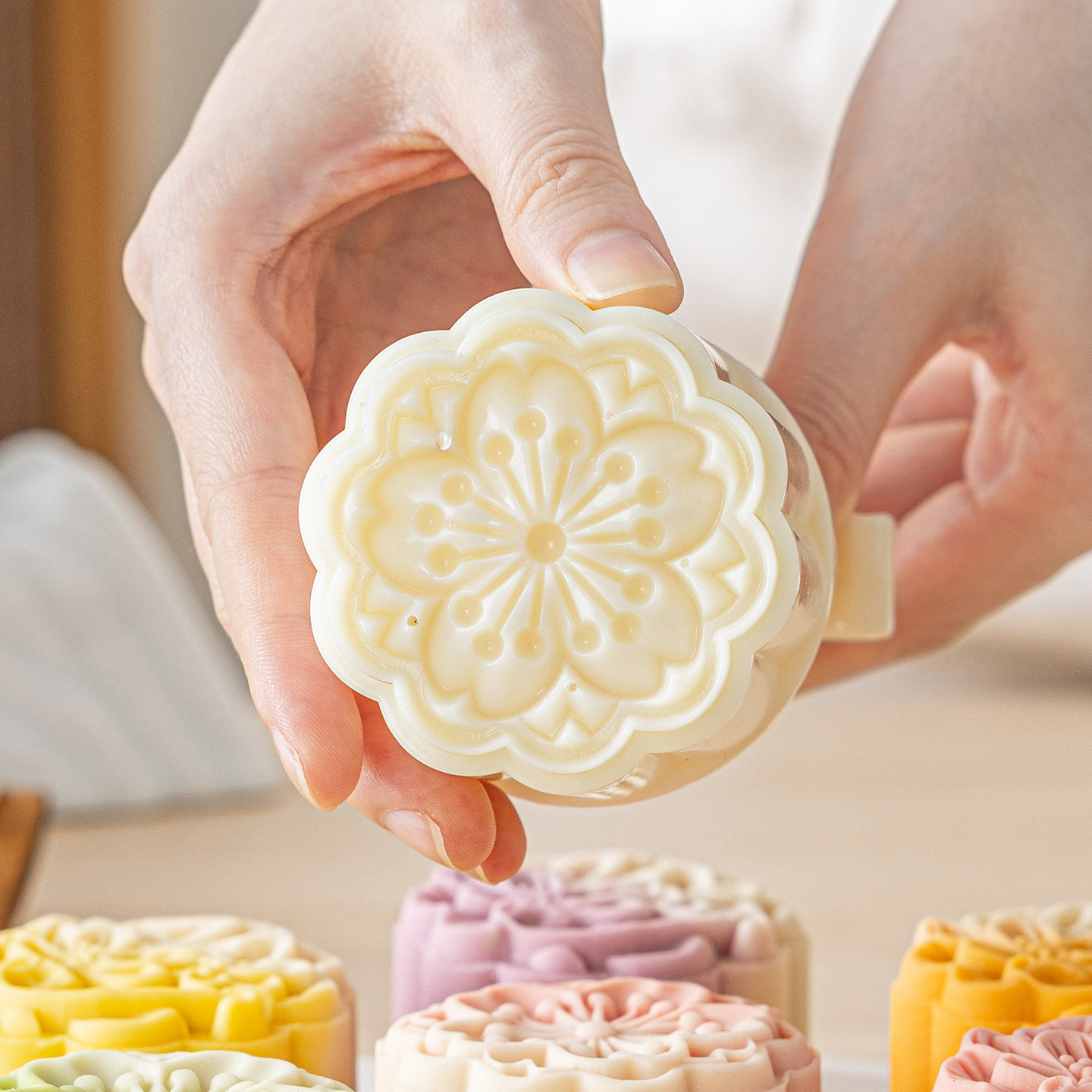 月饼模具75克食品级材质花手压式冰皮磨流心专用定广式制2026新款