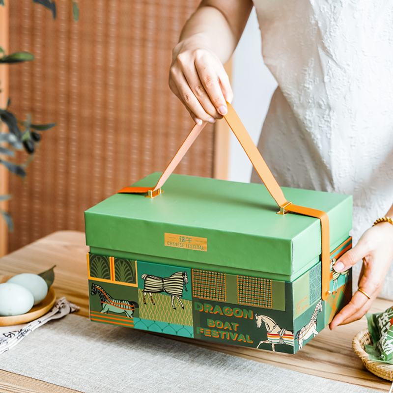 粽子礼盒包装盒现货端午轻奢手提硬盒大气送人高档外新款高端空盒
