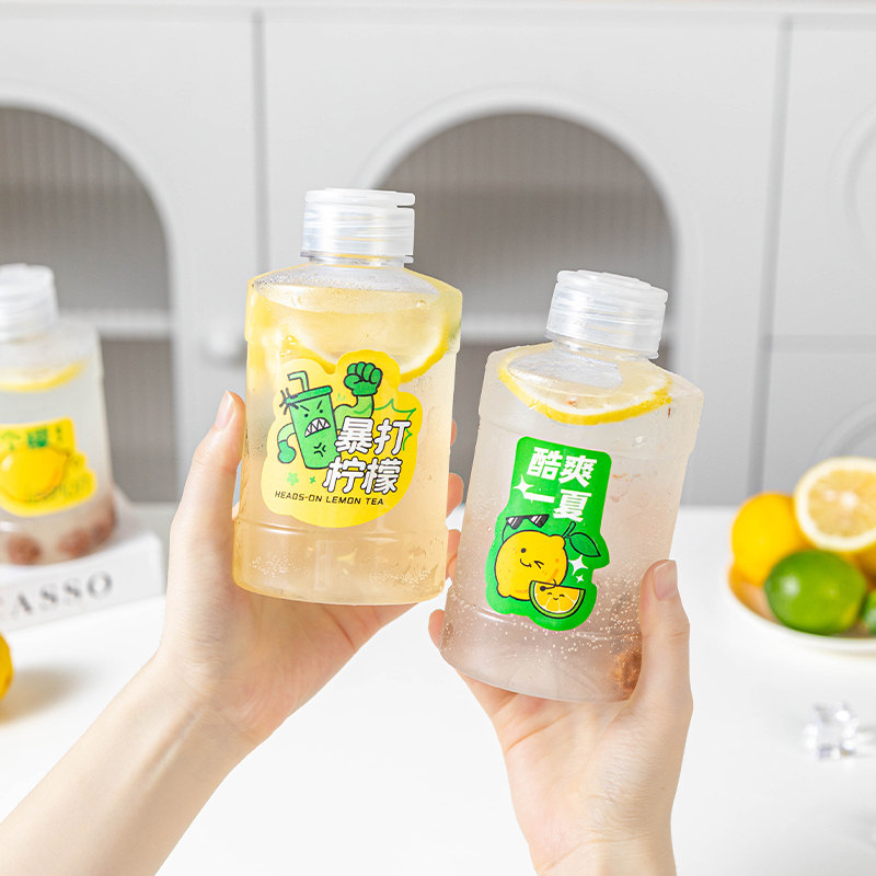 一次性奶茶吨吨瓶500ml食品级
