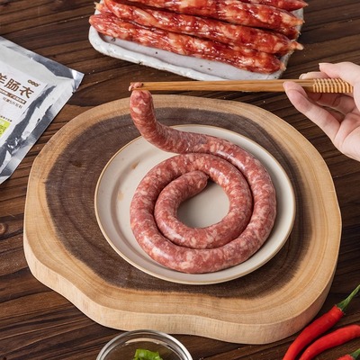 羊肠衣灌香肠自制羊肠衣