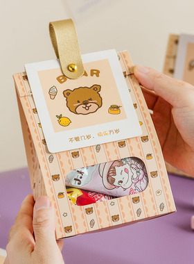 2024手提开窗自立袋雪花酥牛轧糖糖果饼干包装盒送礼伴手礼礼品袋