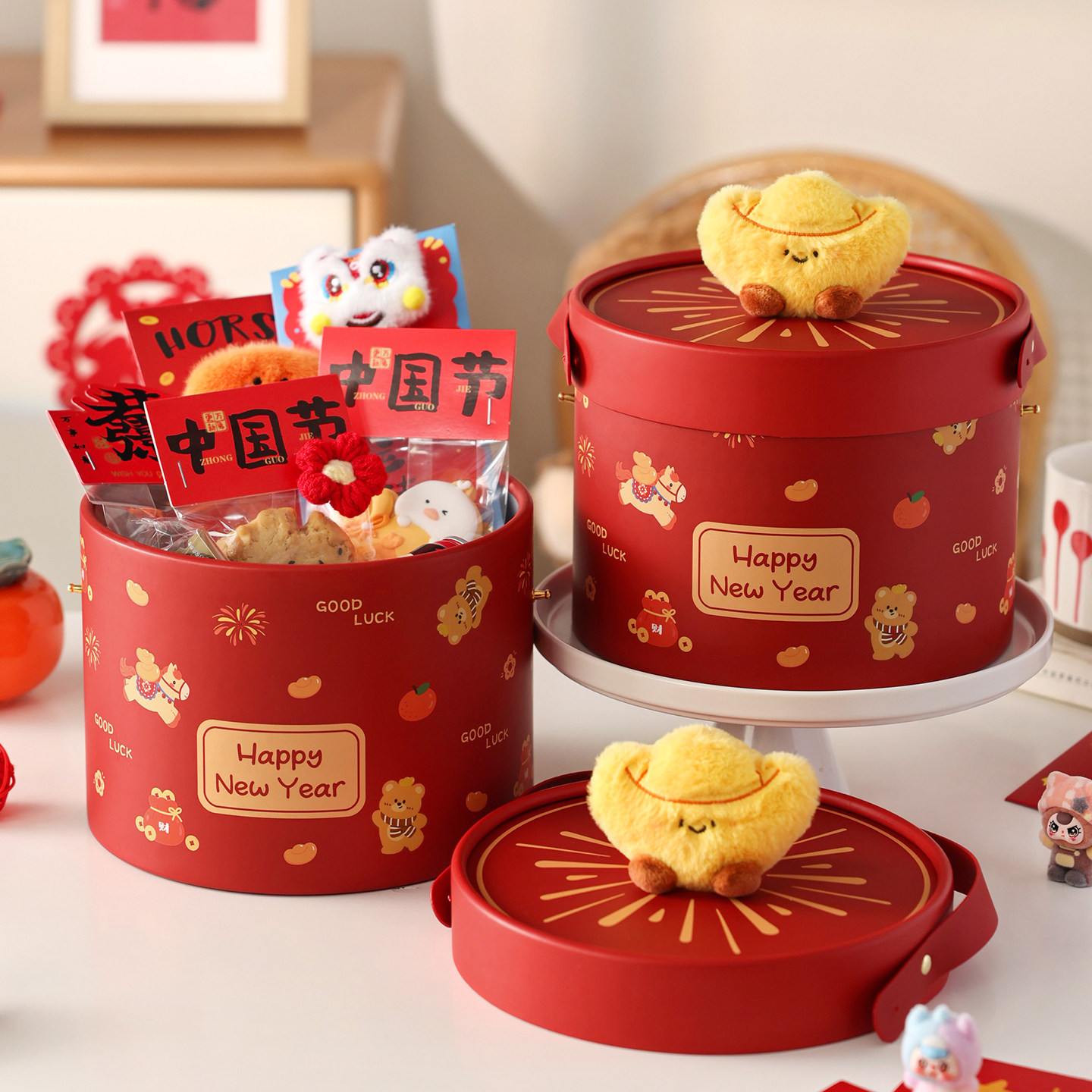 新年年货礼盒空盒马过春节送人零食伴手提烘焙饼干糖果2026大包装,厨房/烹饪用具,点心包装盒/包装袋,淘宝优惠券,粉丝福利购,淘宝优惠卷
