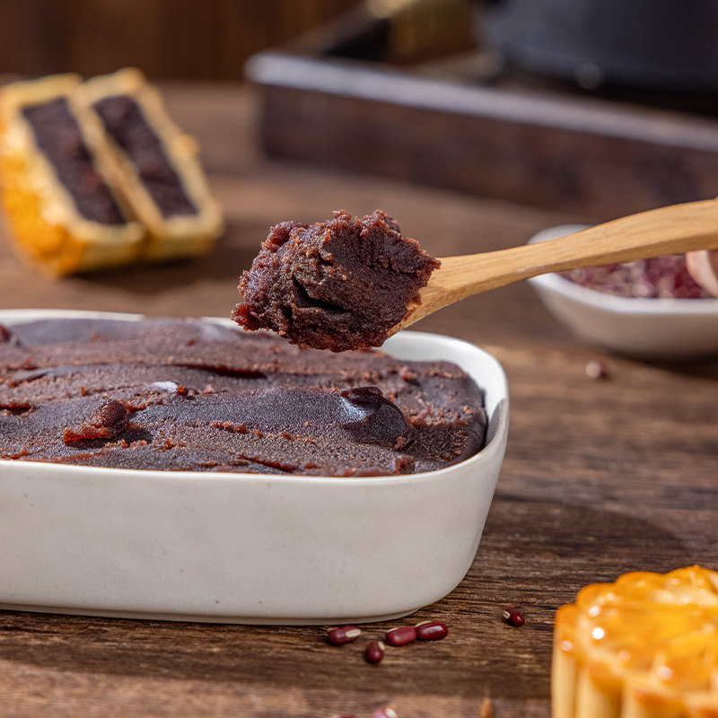 低糖豆沙馅红豆沙泥月饼包子粽子馅料蛋黄酥烘焙糕点豆沙包陷料