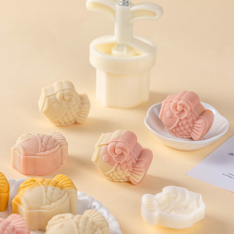 月饼模具手压式手工烘焙压花磨具