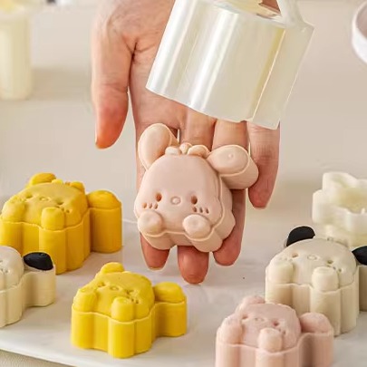卡通月饼模具手压式家用食品级