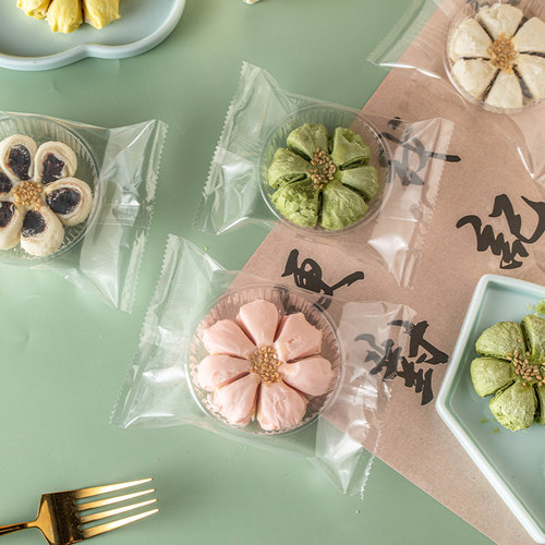 桃花酥一次性包装盒塑料托