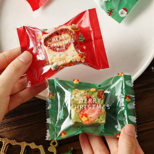 雪花酥专用独立小包装袋烘焙曲奇饼干食品级机封口高级感打包袋