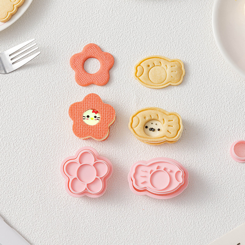 曲奇饼干专家用烘焙模具按压花式新年卡通可爱手工食品级磨儿童