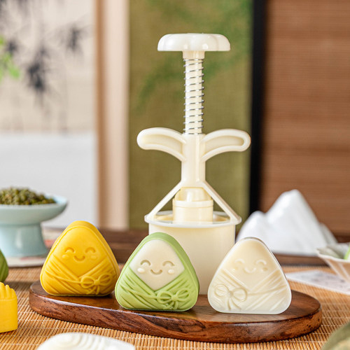 绿豆糕模具新款粽子造型月饼山药糕点心按手压式食品级做50g专用