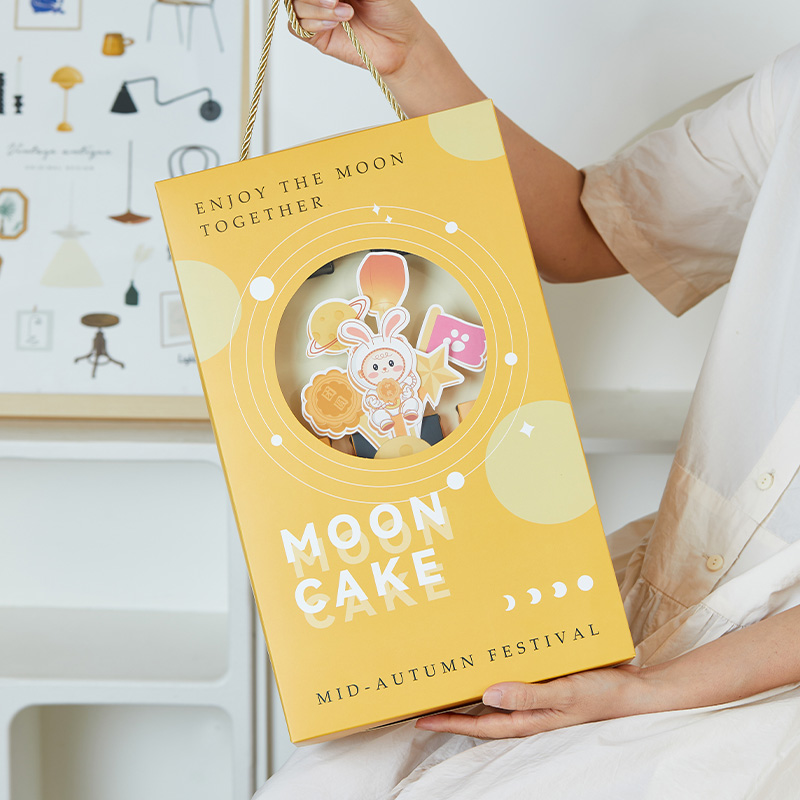 2025年中秋月饼盒子包装盒批发空盒礼盒高档手提盒蛋黄酥礼品盒