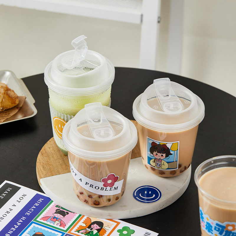 奶茶杯子一次性冷飲杯直飲杯