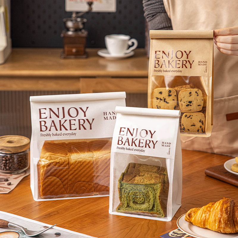 吐司面包自封牛皮纸打包袋食品级