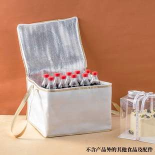 大号白金海鲜礼包手提保温袋定制生鲜冻品加厚铝箔防水环保购物袋