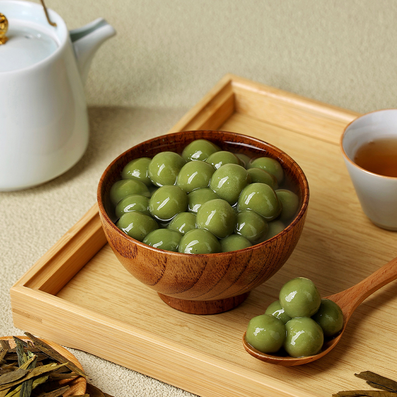 龙井味包心龙珠多种口味汤圆夹心珍珠粉圆芋圆奶茶小料甜品原材料