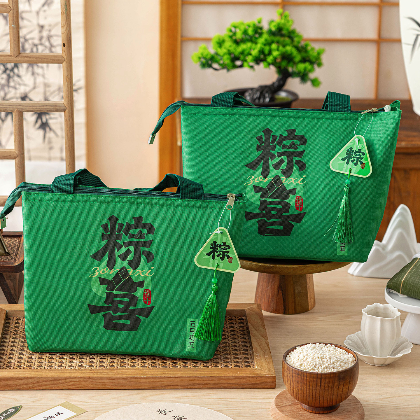 粽子保温袋冷藏保温手提耐用大号2026新款加厚铝箔装冰粽礼品高档