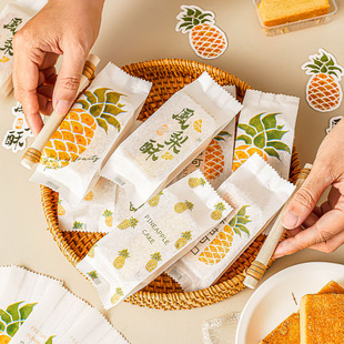 凤梨酥包装袋绵纸机封袋底托包装盒子一次性单独创意礼盒2025新款