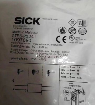 现货原装SICK西克光电开关 GTB6-P1241 1097680漫反射光电传感器