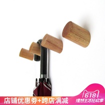 Wall hook, door hook, solid wood porch, coat hook, single wall hook, wooden wall, Nordic creative single hook