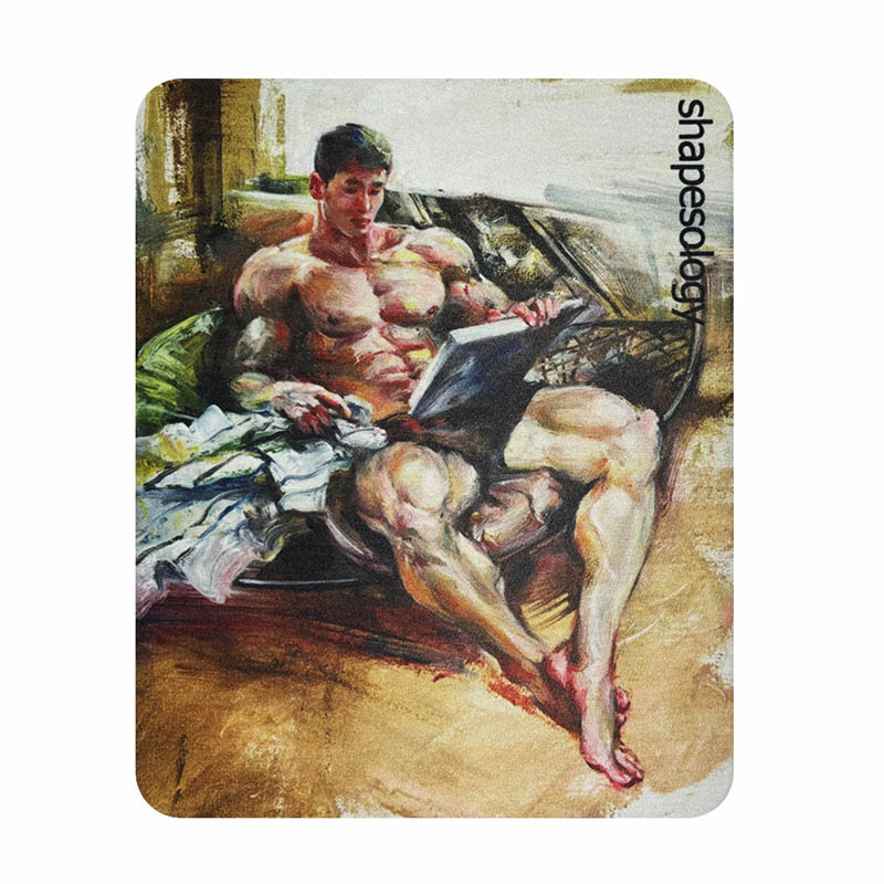 个性审美艺术家作品同款油画男生天然橡胶鼠标保护垫手腕保护垫