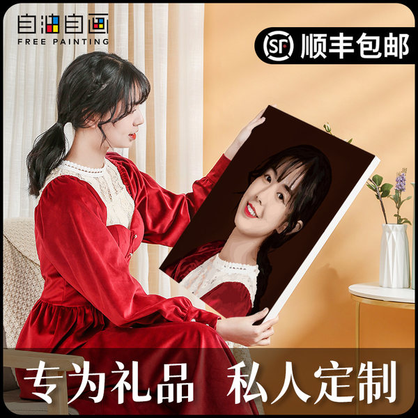 Цифровая фотография для рисования, масляная краска, DIY, делается под заказ, ручная роспись, подарок на день рождения
