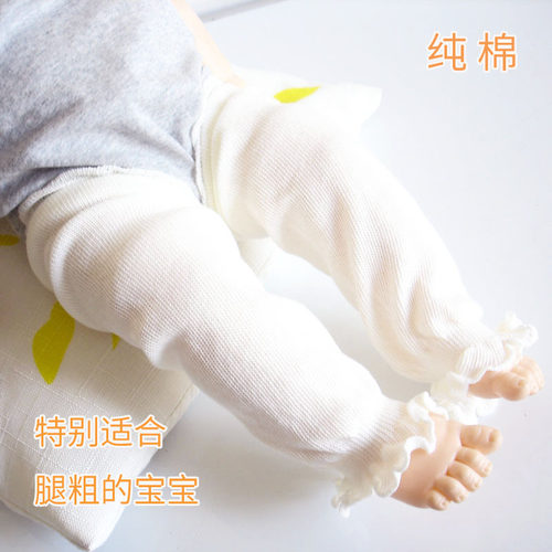 春秋婴儿精梳棉松口不勒袜套护腿