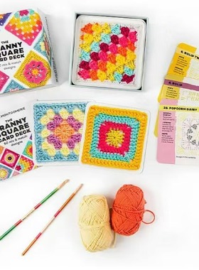 The Granny Square Card Deck DIY 奶奶针织50张图案套