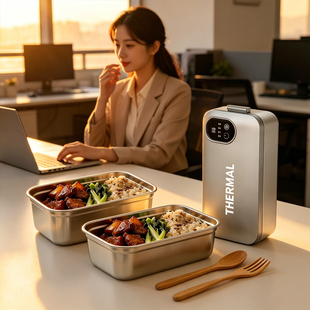 Heating Lunch box电热饭盒保温加热饭盒上班族大容量自热饭盒