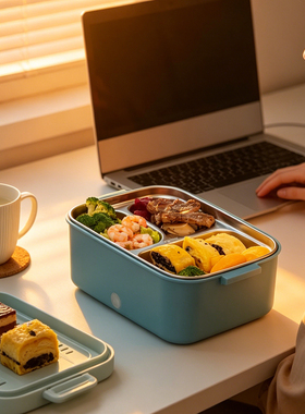 lunch box充电加热饭盒免注水车载电热饭盒上班族学生自热便当盒