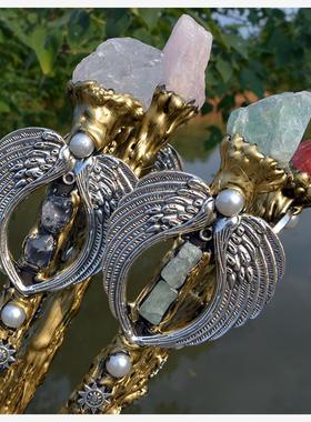 紫水晶柱双头方糖权杖元