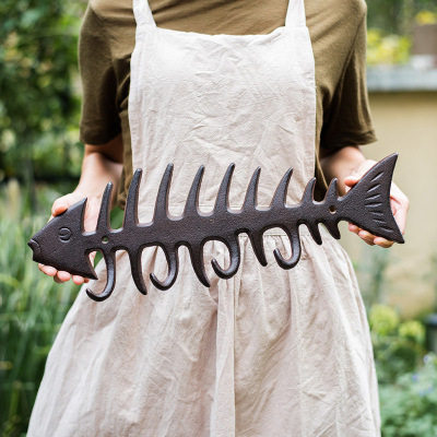 铸铁鱼骨造型挂钩墙钩花